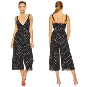 La Maison Talulah Black Pink Spot All Night Long Jumpsuit